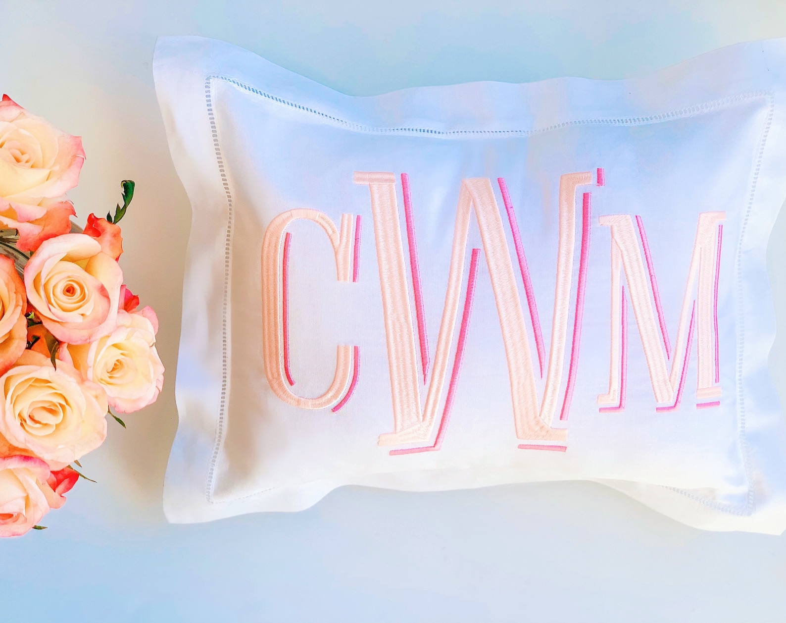 Monogrammed Baby Pillow Boudoir Baby Pillow Personalized Etsy