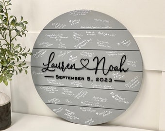 Custom 3D Wedding Guestbook Alternative | Wedding Keepsake | Shiplap Wooden Guest Book | Modern Farmhouse Wedding Decor