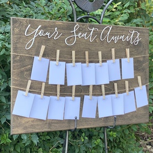 Wedding Seating Chart, Rustic Wood Wedding Seating Chart, Wedding Decor Sign