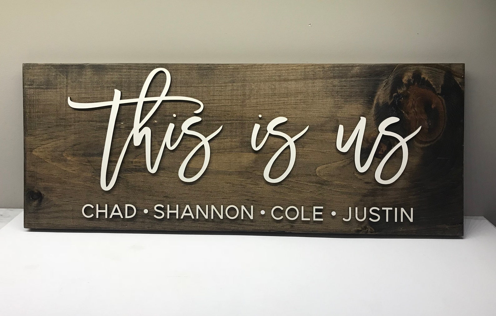Personalized this is Us Name Sign Established Sign Etsy