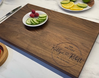 Personalized Cutting Board, Engraved Cutting Board, Christmas Gift, Wedding Gift, Anniversary Gift, Bridal Shower Gift, Couples Gift