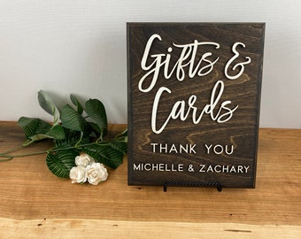 Cards and Gifts Wood Sign | Gifts and Cards Wedding Sign | Wedding Decor