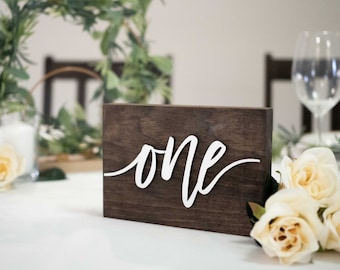 Wood Table Numbers | Wedding Table Numbers | 3D Rustic Wood Table Numbers | Rustic Wedding Table Numbers