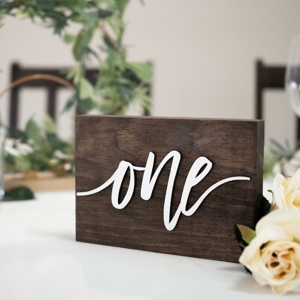 Wood Table Numbers | Wedding Table Numbers | 3D Rustic Wood Table Numbers | Rustic Wedding Table Numbers