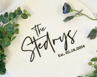 Custom Modern 3D Wedding Guest book Alternative | Wedding Keepsake | Personalized 3D Keepsake | Custom Wedding Guestbook | Wedding Sign-In |