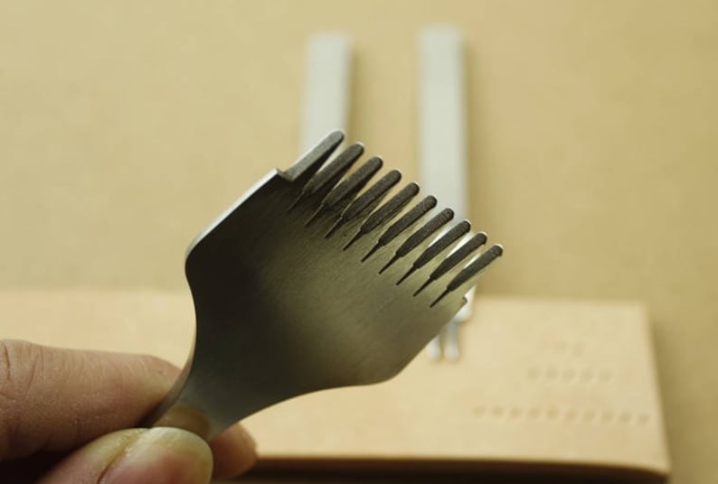 Leather Tools Treatments Crafts DIY stitching punch Pricking Iron 3.38mm 3.85mm spacing