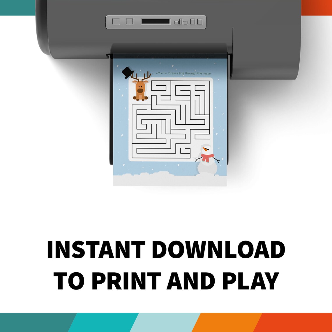 Printable Christmas Activity Sheets, Printable Activity Bundle ...