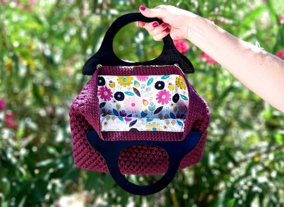 Trendy BAMBOO HANDLE BAG Sewing Pattern - Easy Peasy Creative Ideas