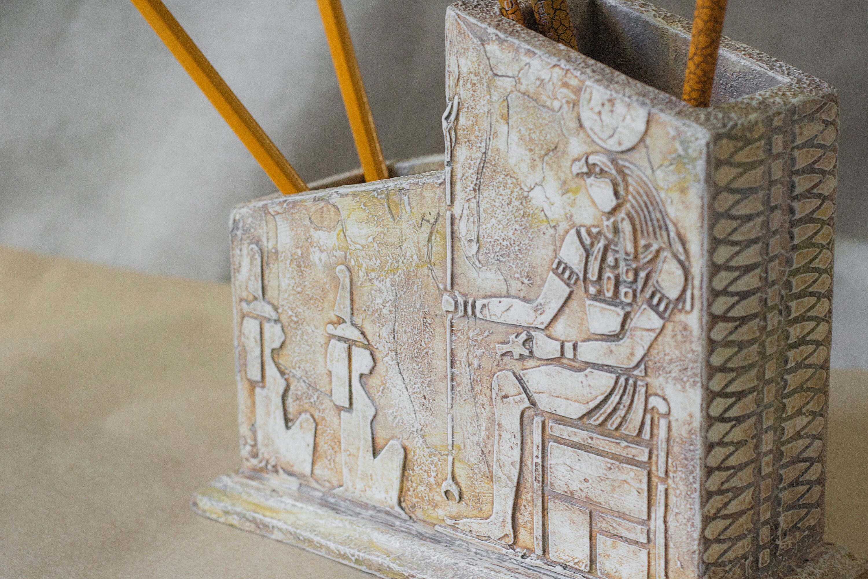 Conjunto de oficinas de madera de Egipto organizador de Etsy