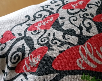 Personalised Family tree cushion cover