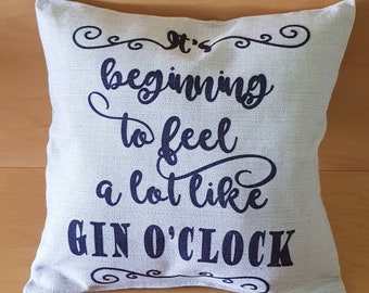 Gin lovers cushion cover