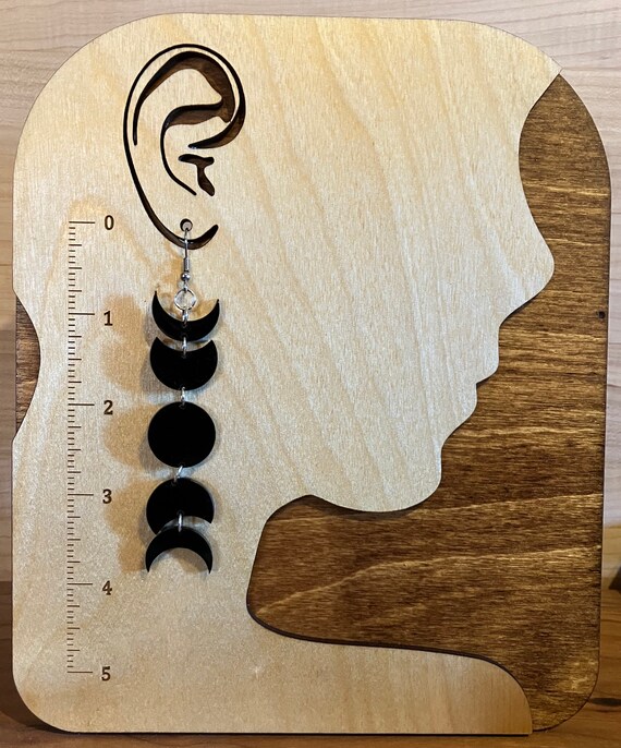 Solar Eclipse phases acrylic earrings