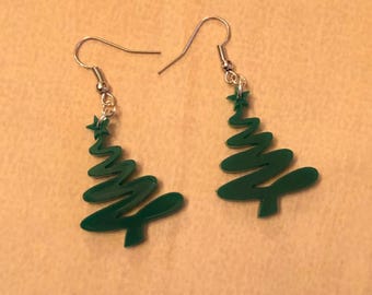 Christmas theme acrylic earrings