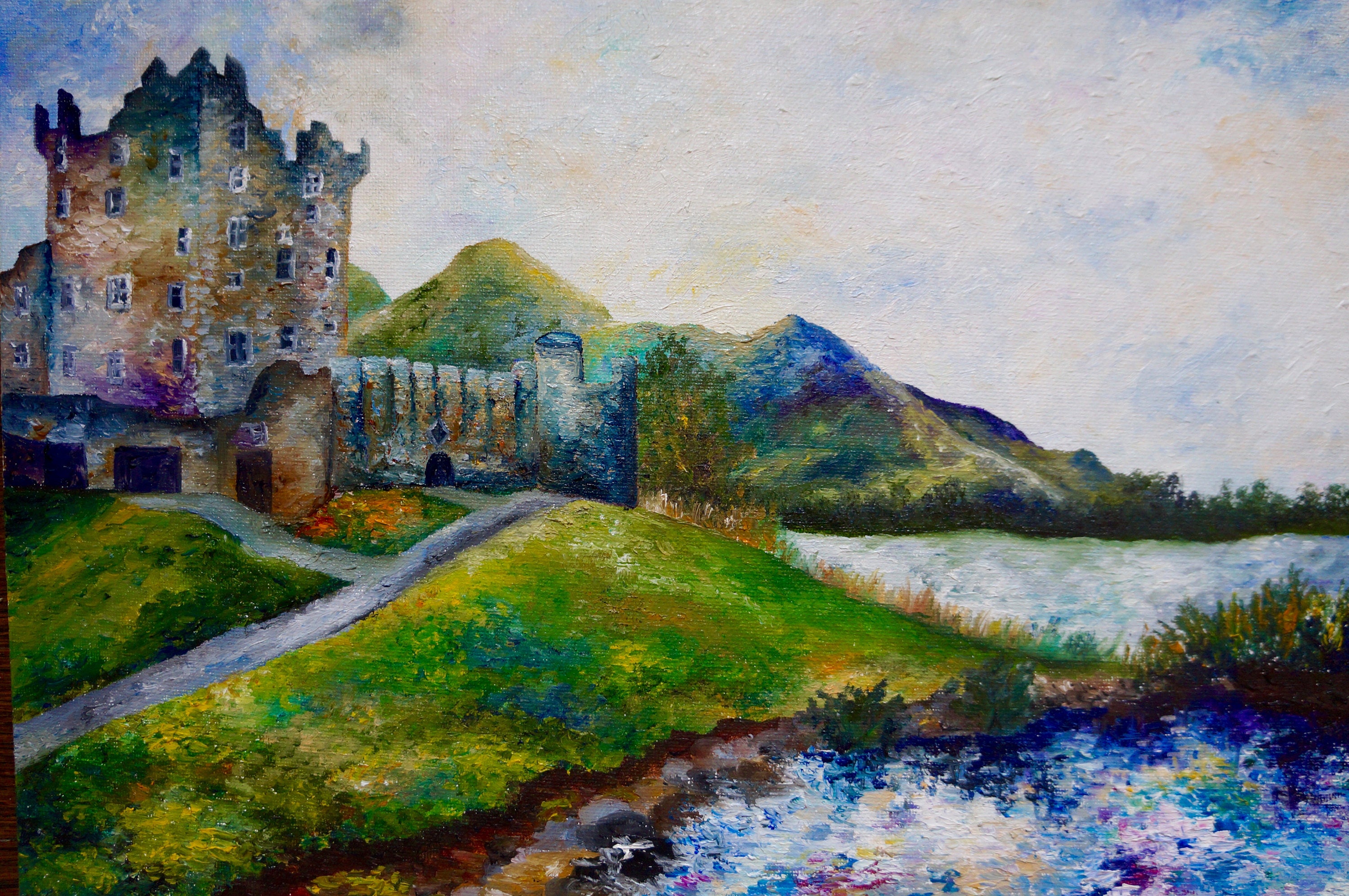 Ross Castle Ireland Oil Painting Giclee Print Castle Etsy