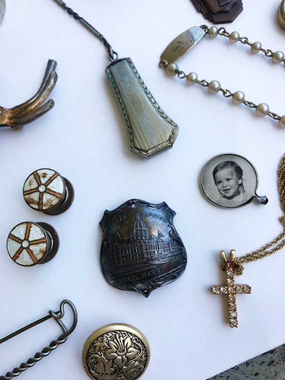 Vintage + Antique Jewelry Lot 20 Gem