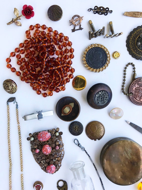 Vintage + Antique Jewelry Lot 20 Gem