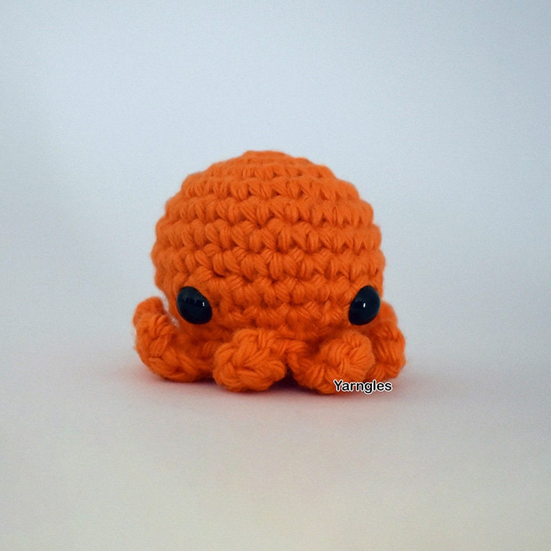Crochet Baby Octopus PDF Pattern Tiny Octopus Yarn Toy Etsy