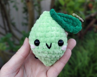 Tiny Lime Crochet Pattern, Free No Sew (except leaf), Fruit Crochet Pattern Amigurumi Toy Food, Adorable Mini Gift Cheap