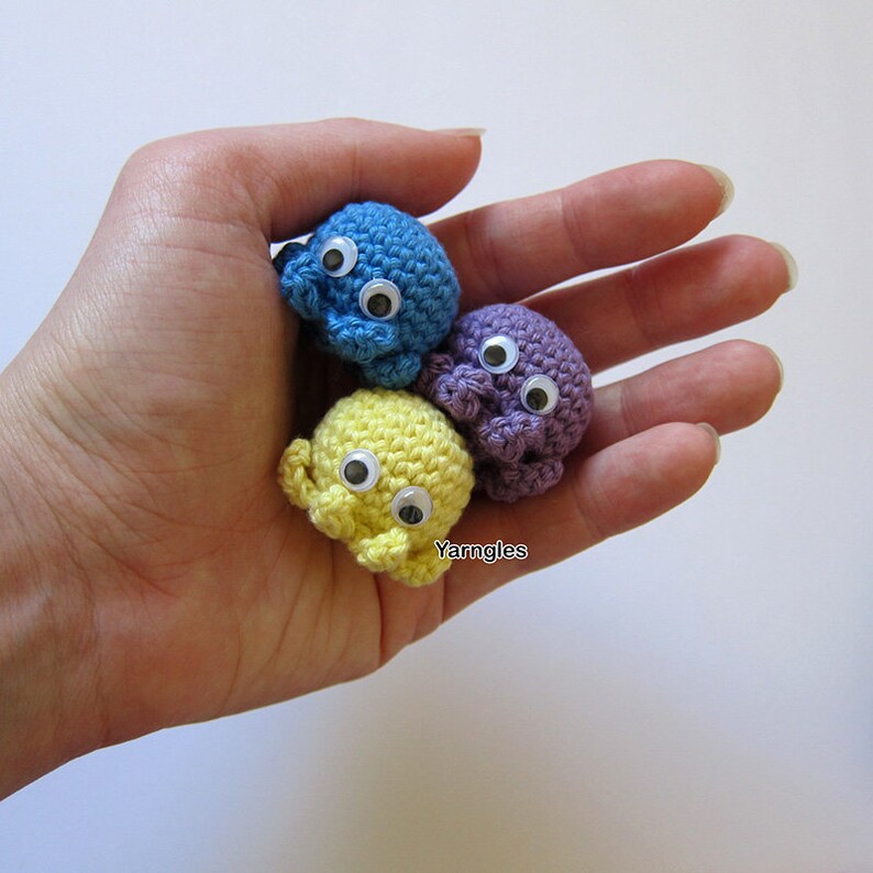 Crochet Baby Octopus PDF Pattern Tiny Octopus Yarn Toy | Etsy