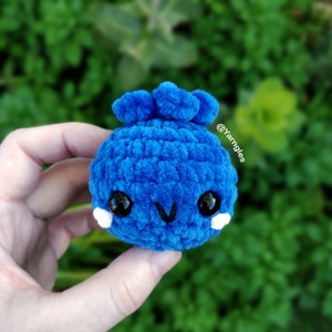 Tiny Blueberry, Free No Sew Fruit Crochet Pattern, Faux Food Amigurumi Toy, Adorable Mini Gift