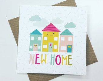 New Home Happy Houses Card