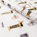 Dachshund Festive Wrapping Paper Sheet 700mm x 500mm - Christmas Gift Wrap Sheet/Not Roll - Festive Wrapping Paper 