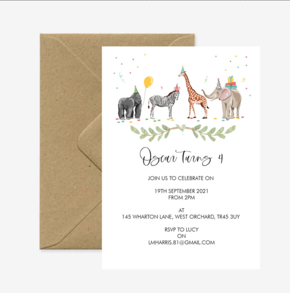 Birthday Invitations — Store 1 — Love Flora