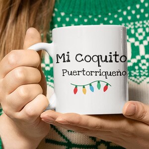 Taza de mi Coquito Puertorriqueño, Navidad Puerto Rico Coffee mug