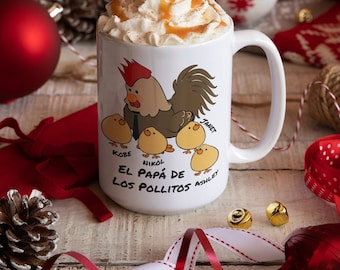 Gift for Dad, Regalo para Papa, Cumpleanos de Papa, Regalo de Dia de los Padres, Spanish gift, Taza de Cafe, Para Papa