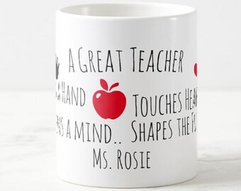 Gifts for Teachers - Personalized Teacher Mug - Teacher Gift - Teacher gifts, Coffee mug for teacher, personalized teacher gift