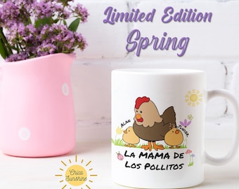 Primavera Gift for Mom, Regalo para Madre, Cumpleanos de Mama, Taza de Cafe, Para Mama, Spanish gift Spring Primavera