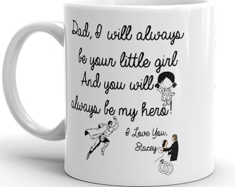 Personalized Father of the Bride or Father of the Bride gift, Coffee Mug for Father, Father of the Bride gift from bride, Wedding gift