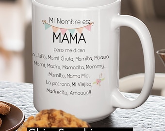 Spanish gift for mom on her birthday or Mother's day, Regalo para Mama