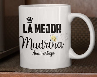 La Mejor Madrina gift, Madrina coffee mug
