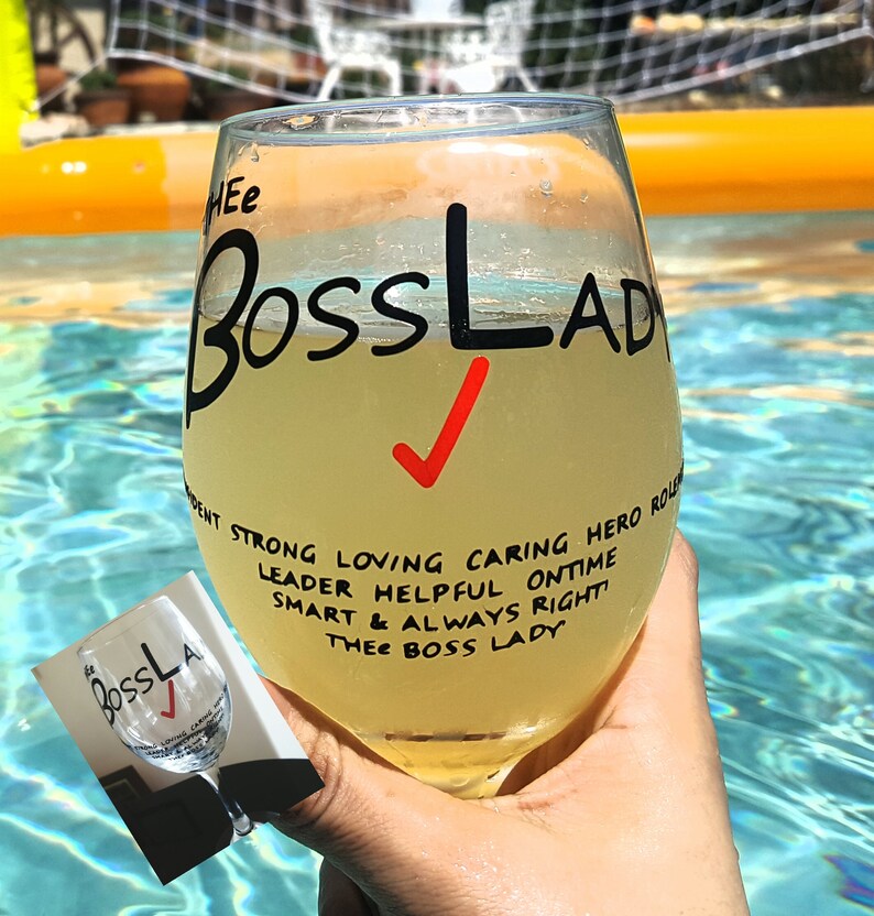 Girl boss boss lady wine glass boss appreciation mentor Etsy