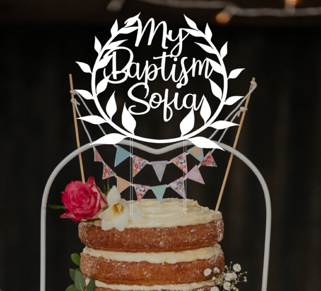 My Baptism Cake Topper Baptism Cake Topper Boy Baptism Cake Etsy