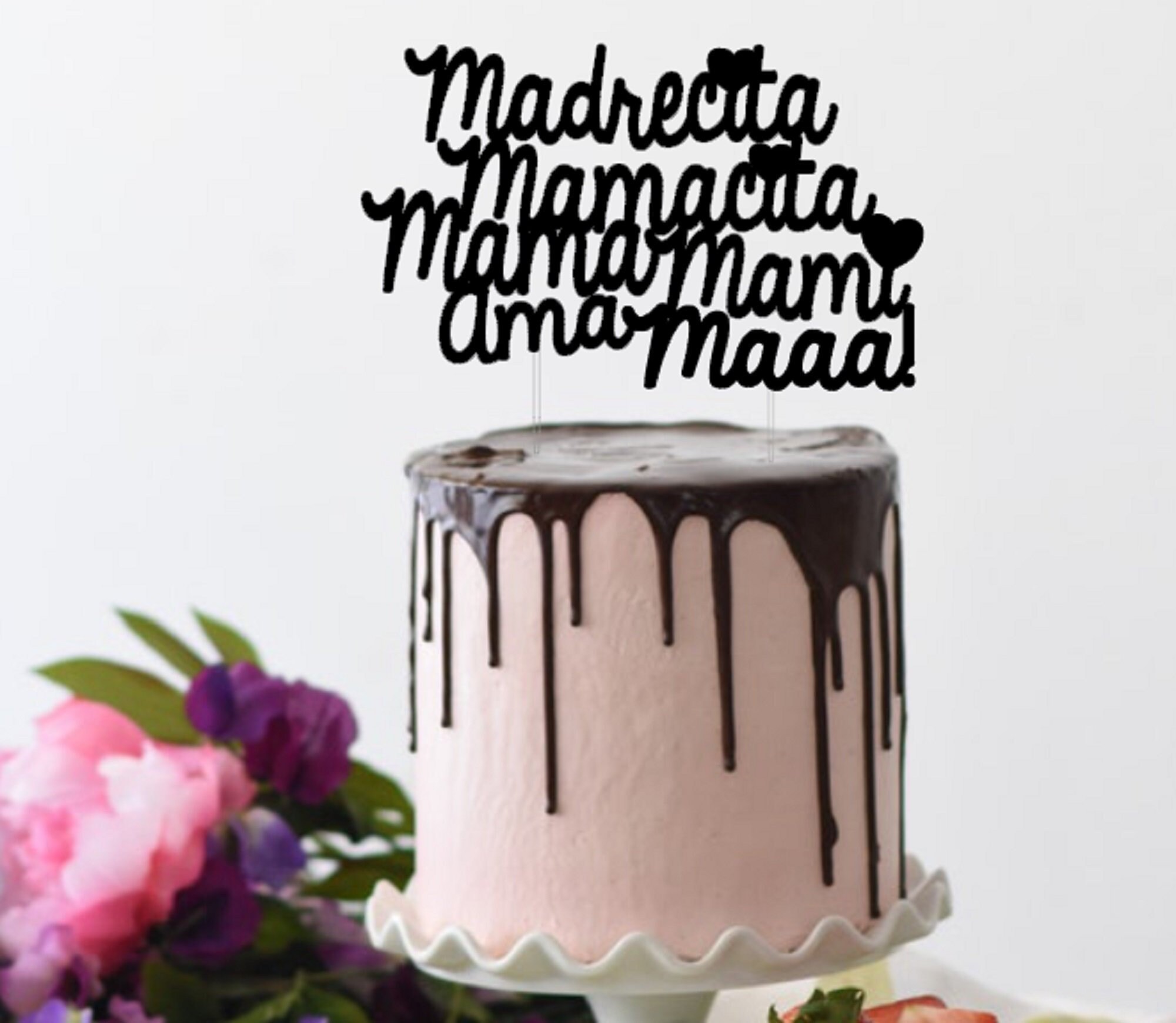 Madre Regalo Para Mama Maman Gateau Joyeux Anniversaire Etsy