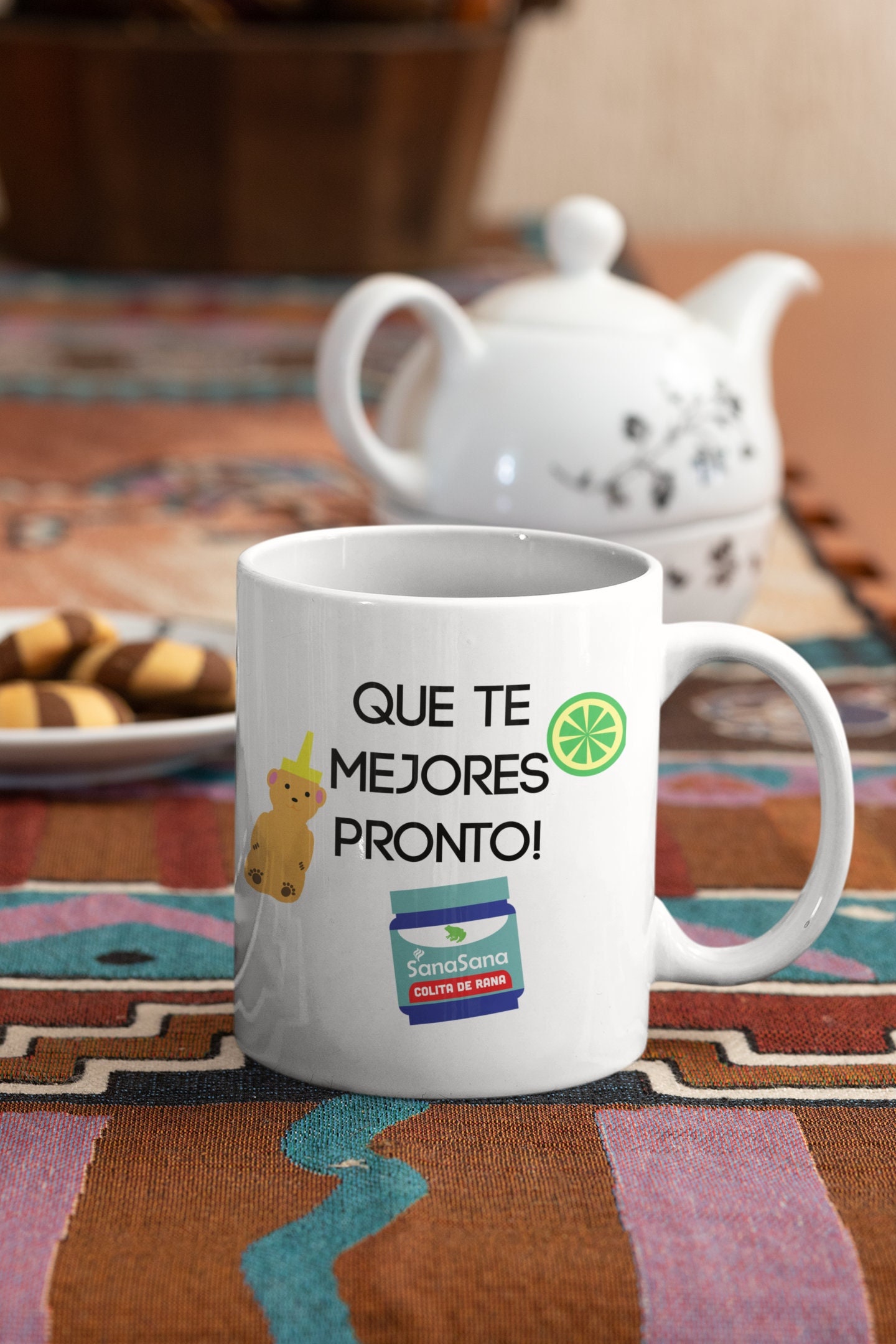 Get well soon in Spanish Que te mejores pronto taza -  Portugal