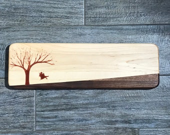 CUSTOM ORDER Autumn Tree Hardwood Serving Tray Cutting Board