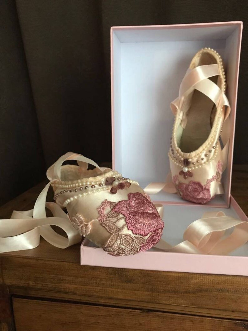 Aurora Pointe Shoe Art Etsy