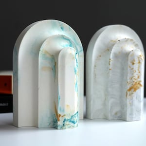 Concrete Bookends | Book Lovers Gift | Housewarming Gift