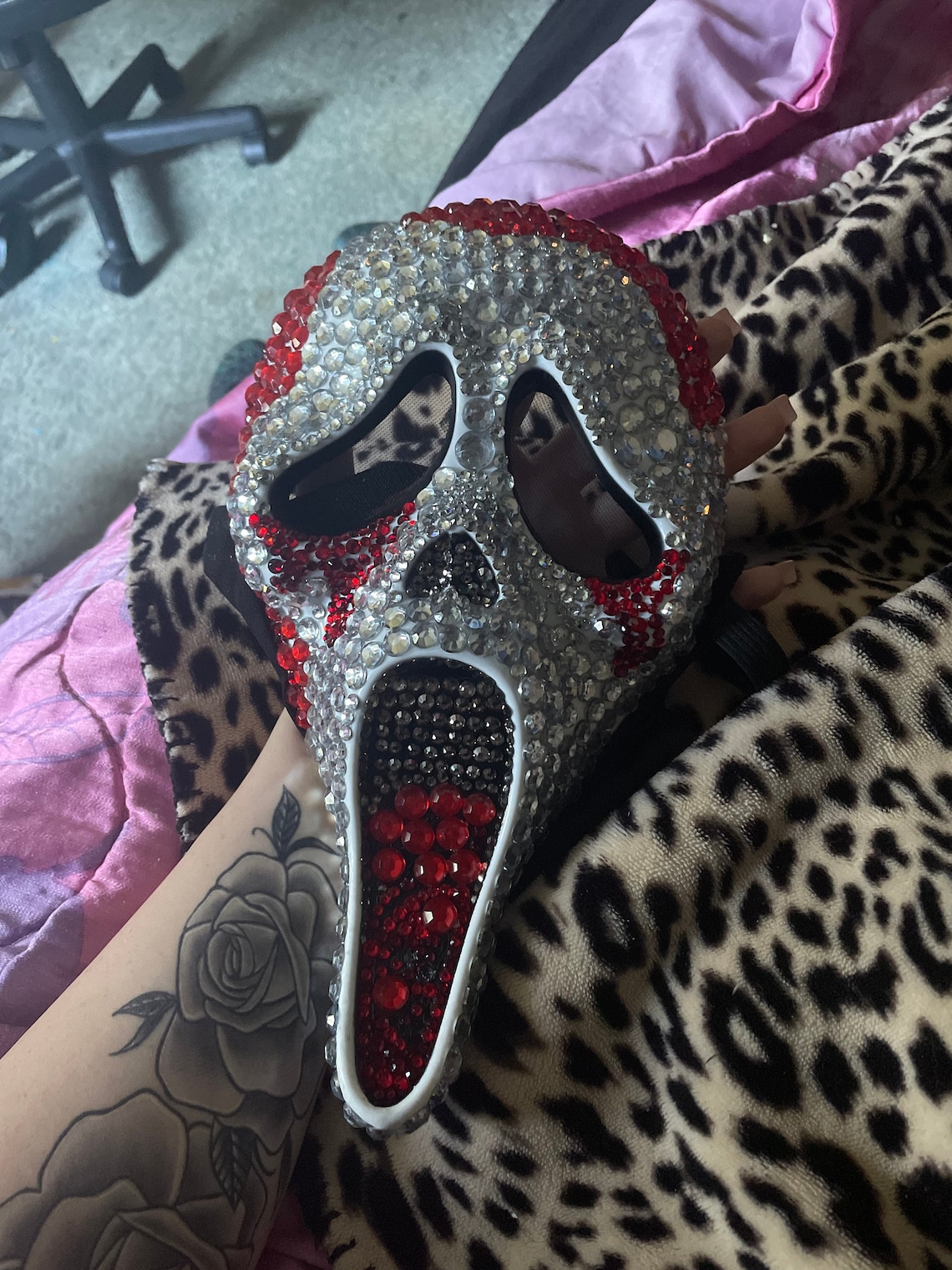 Bling Ghost Face Mask Etsy