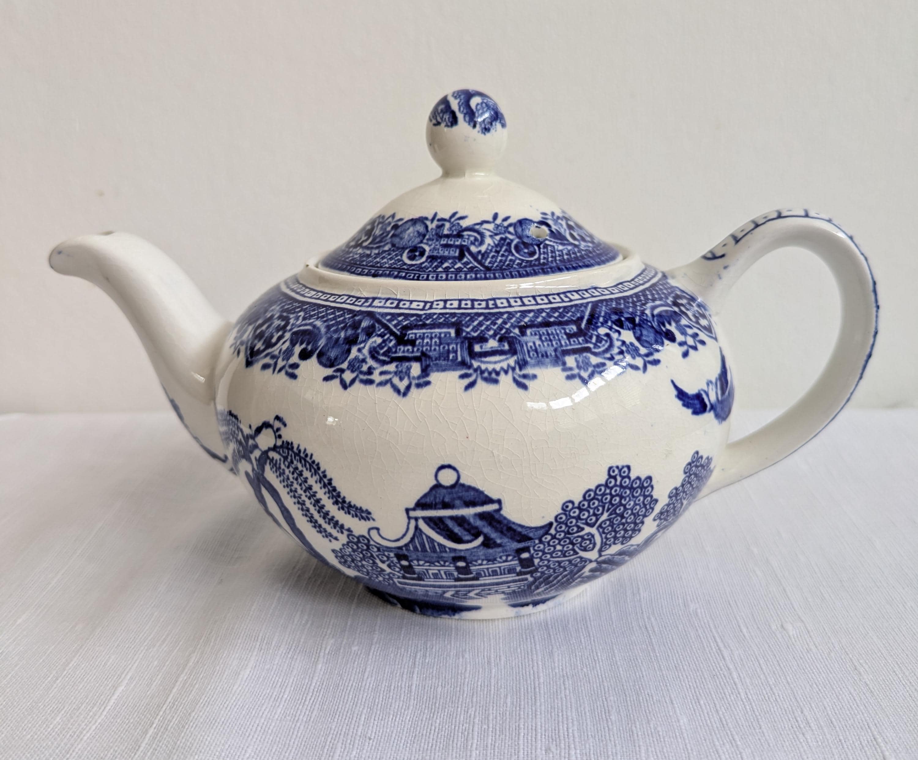 wood＆sons ウッド＆ソンズ ブルーウィロー Vintage Blue Willow Serving Platter - WoodsWare , Wood and