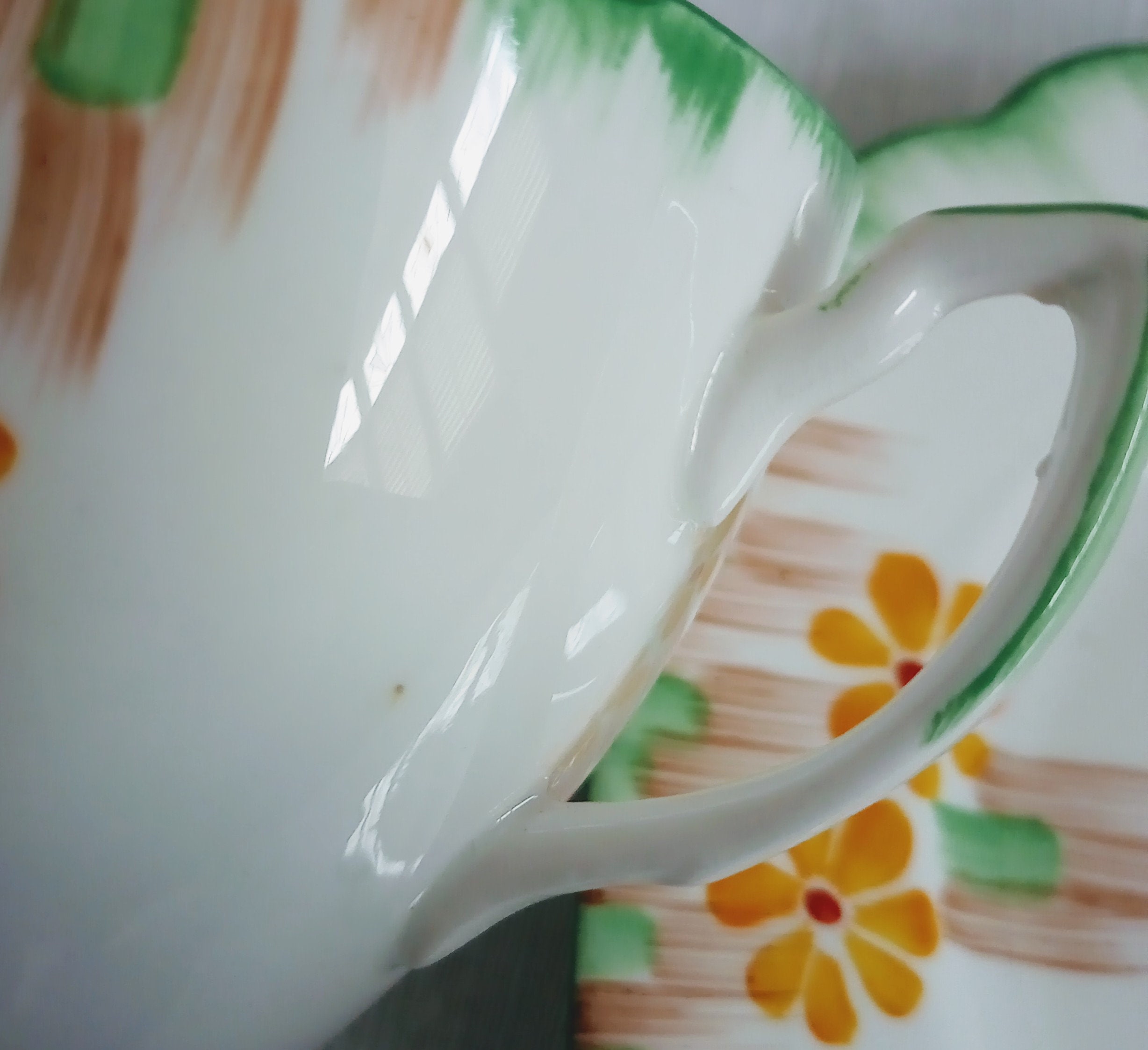 Vintage Melba English Bone China Teacup Saucer Plate Set With Milk Jug