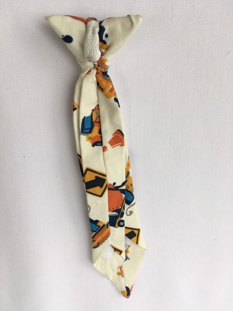 Construction Boy Necktie,Sunday Church Outfit,Spring Suit,Birthday Gift,Graduation Wear,Wedding Photo Shoot,Clip-on Necktie,Grannagirl