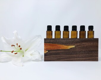 Hardwood + Resin Filled Essential Oil Holder LUXE LINE