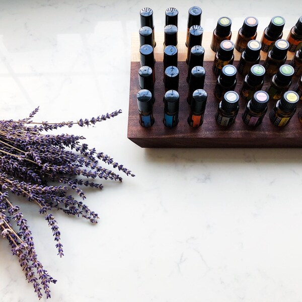 Hardwood Maple + Black Walnut Essential Oil Holder