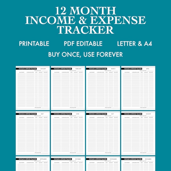 Income Ledger - Etsy