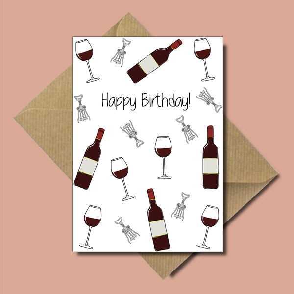 Wine Card Etsy UK
