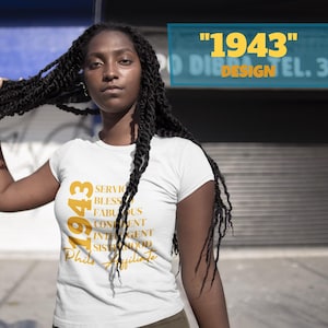 Philo Affiliate T-Shirt: &quot;1943&quot; Sisterhood Design